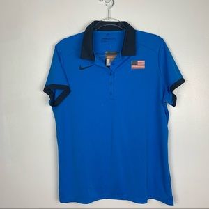 Nike golf USA dri fit polo